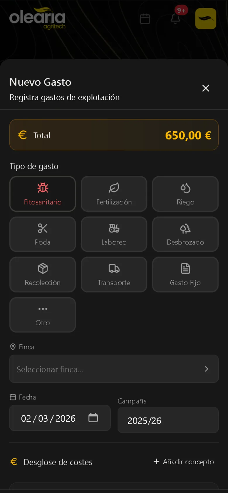 Registra una operación en campo en menos de un minuto - 3